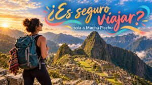 Viajera sola en Machu Picchu